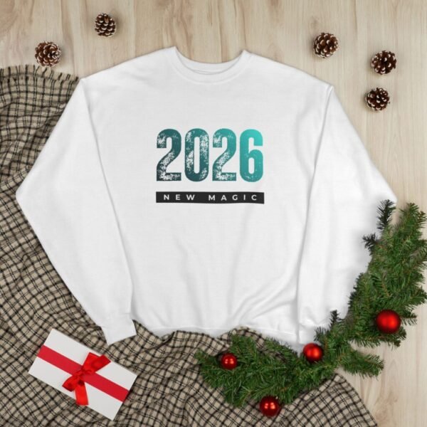 2026 New Magic Crewneck Sweatshirt - Unisex - Blue Typography