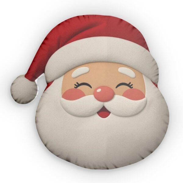 Santa Face Pillow — Cute Christmas Decorative Throw Pillow