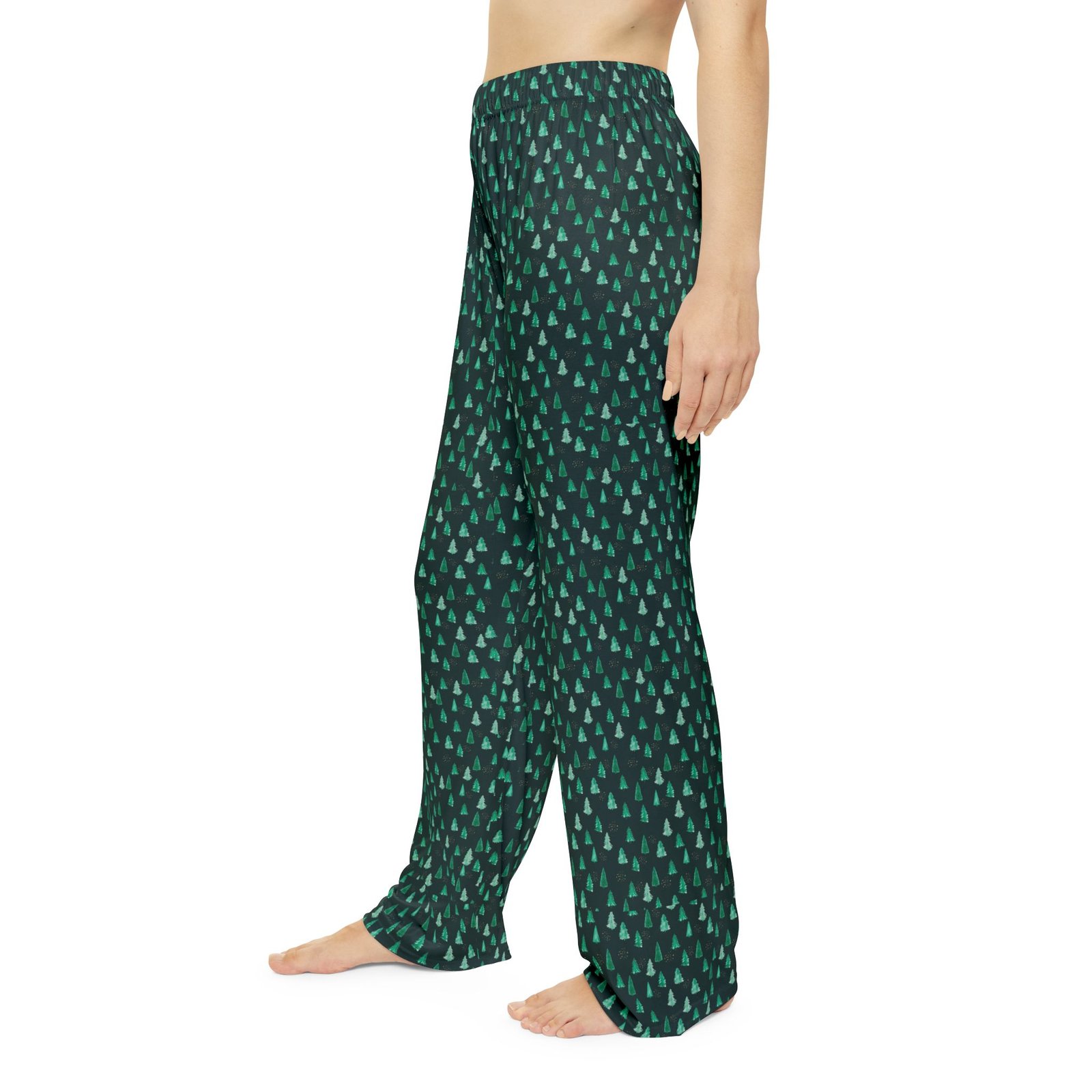 Cozy Evergreen Tree Print Pajama Pants - Image 5