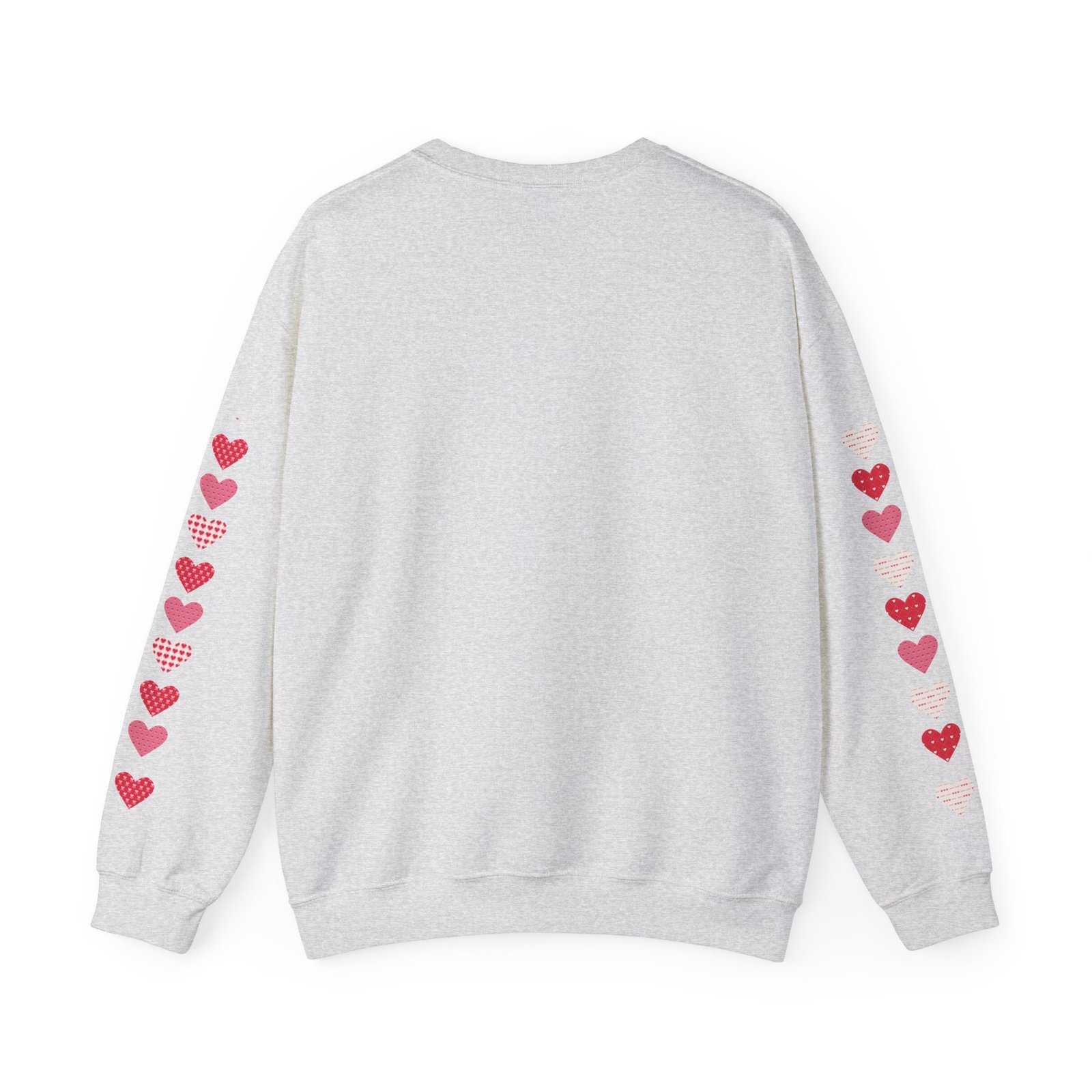 Cute Strong Heart Crewneck Sweatshirt — Kawaii Flexing Heart Graphic - Image 16