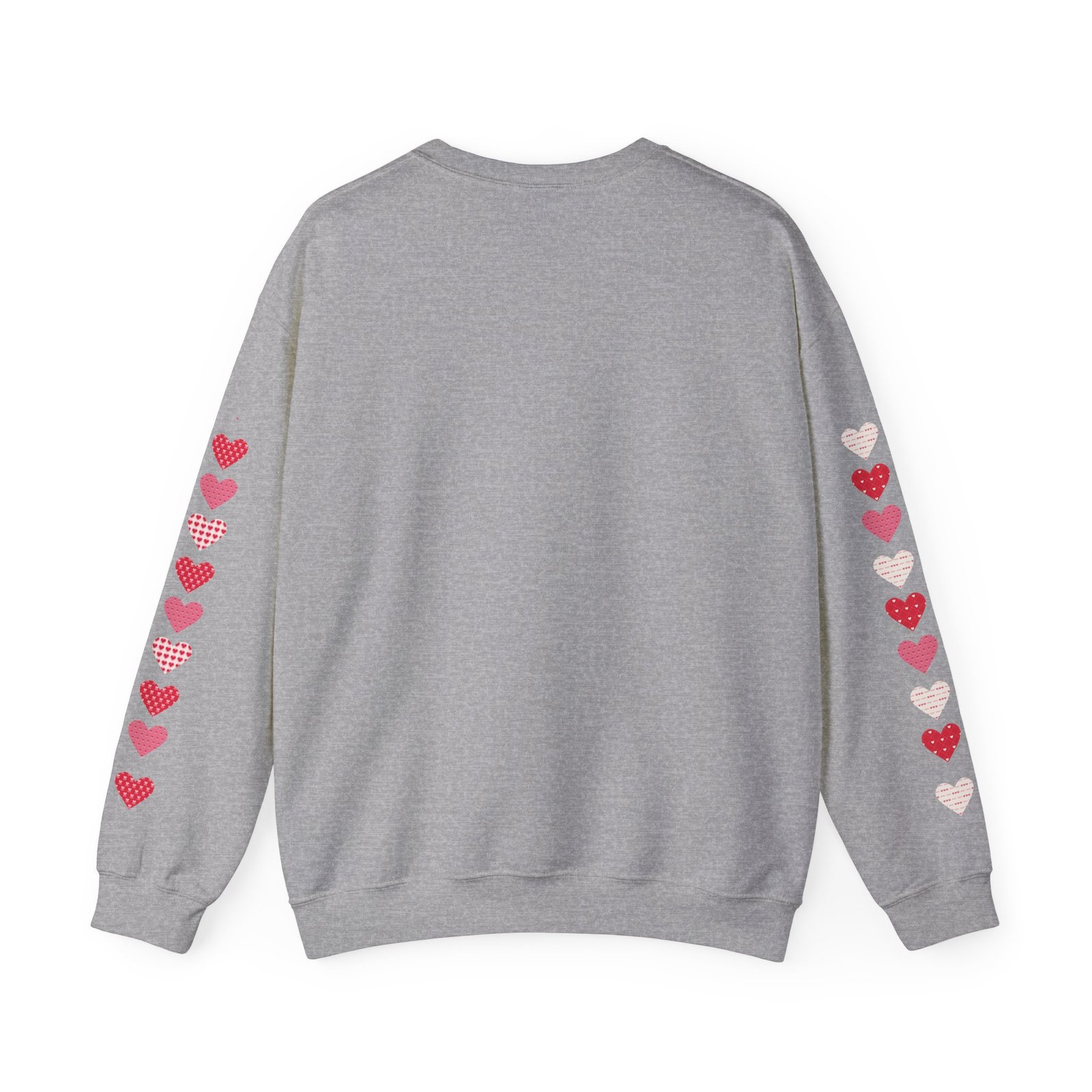 Cute Strong Heart Crewneck Sweatshirt — Kawaii Flexing Heart Graphic - Image 30